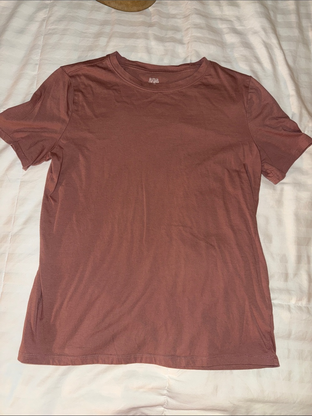 a.n.a woman’s Short Sleeve Crewneck medium tall 
Dusty Rose